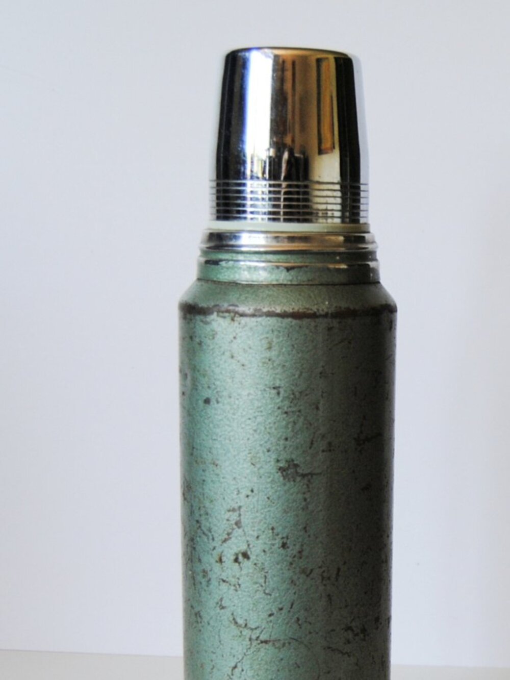 Vintage Stanley Aladdin Thermos A-944C Quart Green Hammertone USA  Cup Stopper